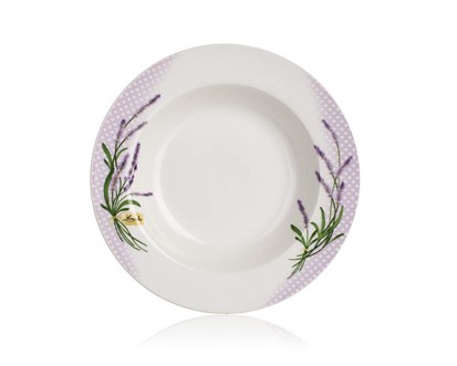 BANQUET Tal porcelnov hlubok LAVENDER 21,6