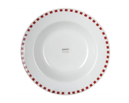 BANQUET Tal porcelnov hlubok CUBITO Red 21,6 cm