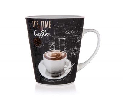 BANQUET Hrnek keramick COFFEE 360 ml, dekor 2