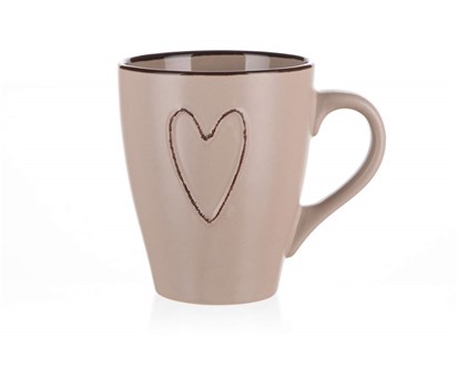 BANQUET Hrnek keramick HEART 310 ml, bov