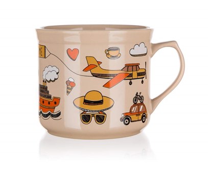 BANQUET Hrnek big keramick TRAVEL 700 ml