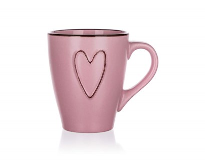 BANQUET Hrnek keramick HEART 310 ml, rov