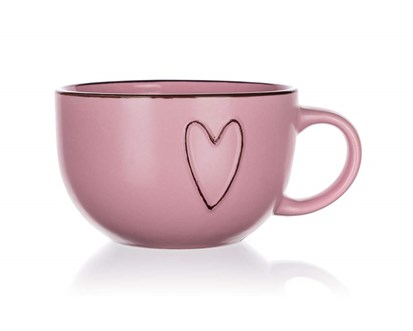 BANQUET Hrnek keramick jumbo HEART 730 ml, rov