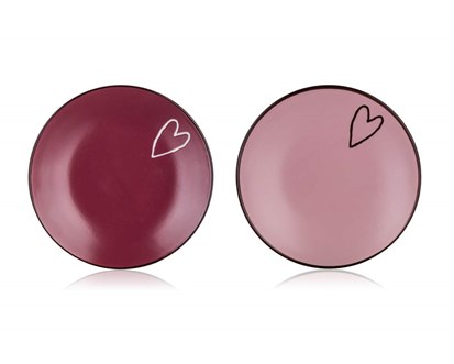 BANQUET Tal dezertn HEART 19 cm, mix barev II