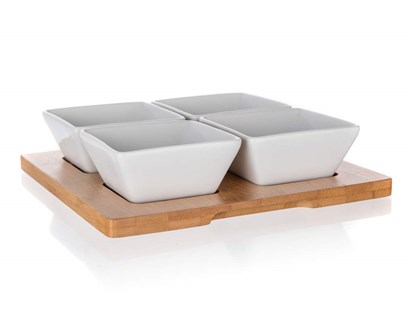 BANQUET Sada servrovac BRILLANTE Bamboo 20 x 20 cm, 5 dl