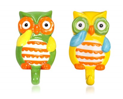BANQUET Sada keramickch hk OWL 10,5 x 6,6 x 2,7 cm, 2 ks