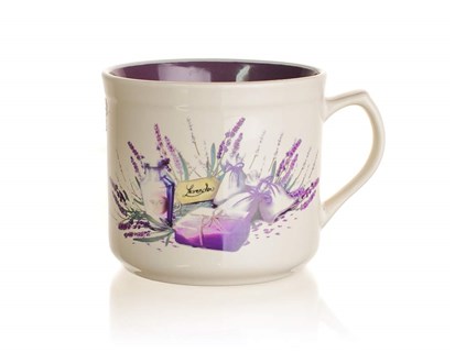 BANQUET Hrnek big keramick LAVENDER 630ml