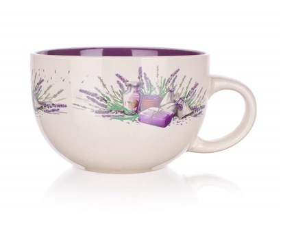 BANQUET Hrnek jumbo keramick LAVENDER 660 ml