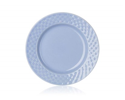 Tal dezertn 19,6cm, relif, modr, stolovn, KPB-8SEC-BL