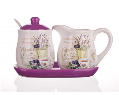 BANQUET Sada mlenka s cukenkou LAVENDER, 4 dly,OK