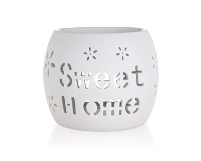 HOME DECOR Aroma lampa porcelnov 10,5 x 10,5 cm, Sweet Home, bl