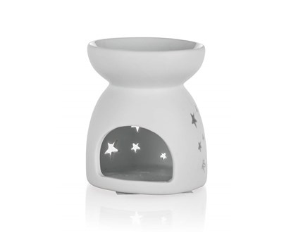 Aroma lampa porcelnov 8 x 9 cm, hvzdy, bl