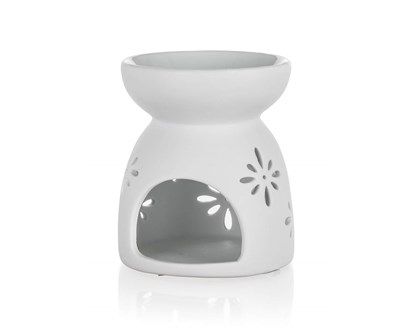 HOME DECOR Aroma lampa porcelnov 8 x 9 cm, vloky, bl