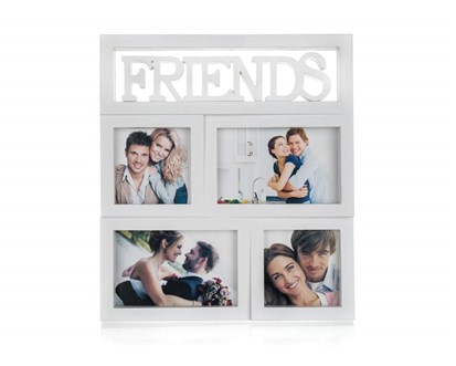 HOME DECOR Fotormeek na 4 foto FRIENDS 28 x 31 x 2,5 cm