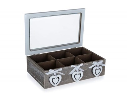 HOME DECOR Box na aj SCULPTURE HEART HEART, velk