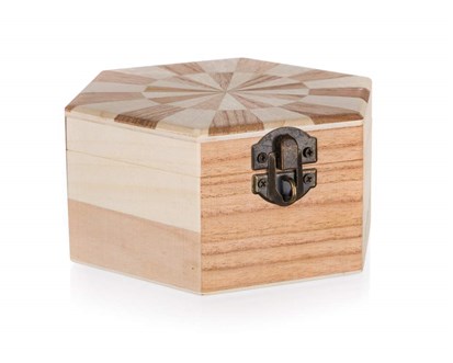 HOME DECOR Krabika devn CHESS 14 x 12 x 6 cm, 2ks