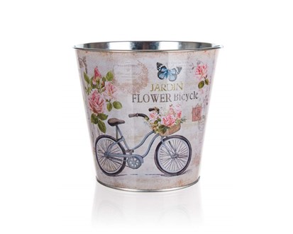 HOME DECOR Kvtin plechov BICYCLE 15 x 14 x 11 cm