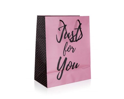 HOME DECOR Taka drkov JUST FOR YOU PINK vel. M, 18 x 22 x 10 cm
