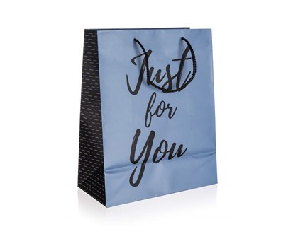HOME DECOR Taka drkov JUST FOR YOU BLUE vel. M, 18 x 22 x 10 cm