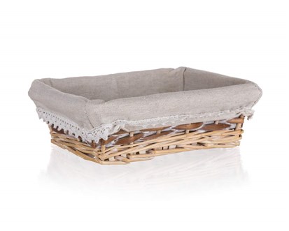 HOME DECOR Kok proutn DUO 21 x 16 x 6,5 cm, obdlnk, hndobl