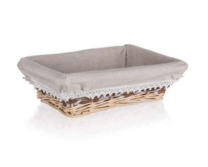 HOME DECOR Kok proutn DUO 26 x 18 x 7,5 cm, obdlnk, hndobl
