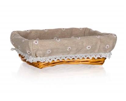 HOME DECOR Kok proutn DAISY 22 x 16 x 6,5 cm, obdlnk