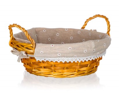 HOME DECOR Kok proutn s uchy DAISY 30 x 12 cm, kulat