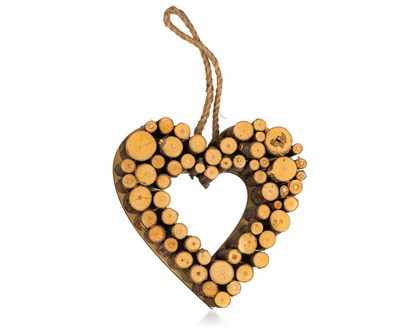 HOME DECOR Srdce devn 26 x 26 cm, prodn
