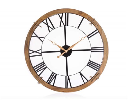 HOME DECOR Hodiny nstnn GOLD RIM 60 cm