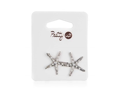 PRETTY UP Nunice 3 x 3 cm, 1 pr, hvzdice s perlou