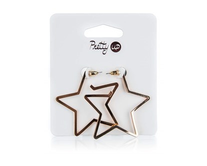 PRETTY UP Nunice 5,5 x 5,5 cm, 1 pr, hvzdy velk