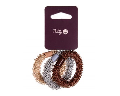 PRETTY UP Sada gumiek do vlas, 6 ks, pleten, hnd