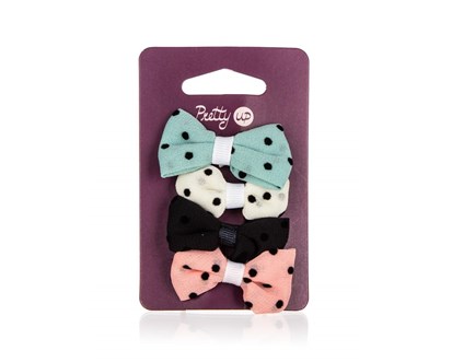 PRETTY UP Sada sponek do vlas PRETTY UP, 4 ks, male s puntky