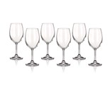 BANQUET CRYSTAL Sada sklenic na bl vno LEONA 340 ml, 6 ks, OK