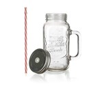 BANQUET Hrnek sklenn embosovan MADEIRA 700 ml, s vkem
