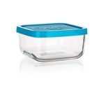 BORMIOLI Dza sklenn FRIGOVERRE 19 x 19 cm, modr vko