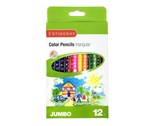 STINGRAY Pastelky JUMBO 12 ks, trojhrann