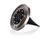 ACTIVER Lampa solrn plastov 12 cm, nerez