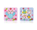 BANQUET Sada plastovho prostrn OWLS 10 x 10 cm, 6 ks