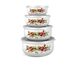 BANQUET Sada smaltovanch misek BELLY VEGETABLES, 8 ks