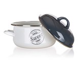 BANQUET Kastrol smaltovan SWEET HOME 24 x 11,5 cm, 3,7 l, s poklic