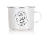 BANQUET Hrnek smaltovan SWEET HOME 0,5 l, s vkem