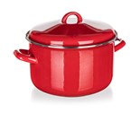 BANQUET Hrnec smaltovan MILTON Red 24 cm, 5,9 l, s poklic