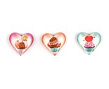 BANQUET Sada magnetek HEARTS, 3 ks, mix dekor