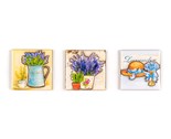 BANQUET Sada magnetek LAVENDER, 3 ks, mix dekor