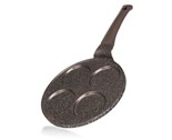 BANQUET Pnev na 4 lvance s nepilnavm povrchem GRANITE Dark Brown 26 cm