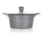 BANQUET Kastrol s neplnavm povrchem GRANITE 24 cm, stkan dno, poklice