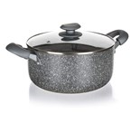 BANQUET Hrnec s nepilnavm povrchem GRANITE PR 20 x 9,5 cm, se sklennou poklic