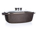 BANQUET Pek s nepilnavm povrchem PREMIUM Dark Brown 39,5 x 22 x 11 cm, s poklic s aroma knobem