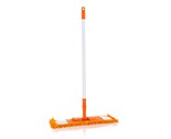 BRILANZ Mop ploch inylkov s teleskopickou ty 120 cm, oranov
